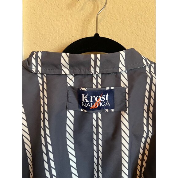 Krost x Nautica rope print Mens Windbreaker Jacket NWOT  -‎ Size XL - Picture 8 of 8